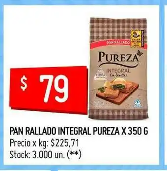 Changomas Pan Rallado Integral Pureza x 350g oferta