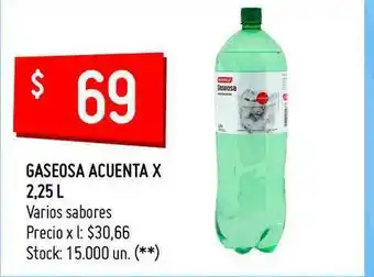 Changomas Gaseosa Acuenta 2,25 L oferta