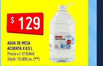 Changomas Agua De Mesa Acuenta x 6,5l oferta
