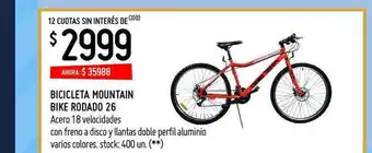 Changomas Bicicleta Mountain Bike Rodado 26 oferta
