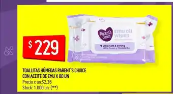 Changomas Toallitas Húmedas Parent's Choice Con Aceite De Emu oferta