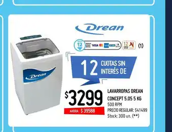 Changomas Lavarropas Drean Concept 5.05 5 Kg oferta