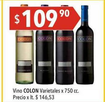 Hergo Vino Colon Varietales x 750 cc oferta