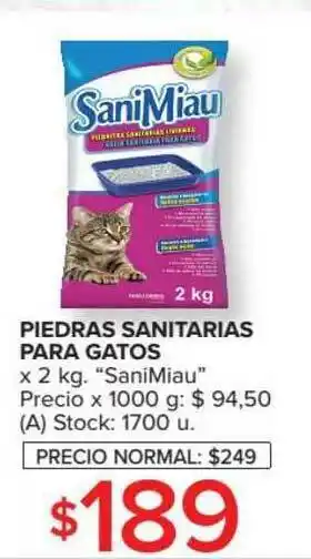 Carrefour Piedras Sanitarias Para Gatos Sanimiau oferta