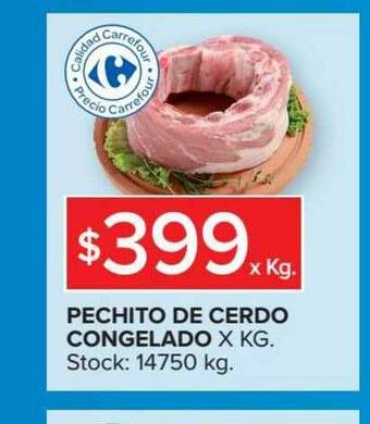 Carrefour Pechito De Cerdo Congelado oferta