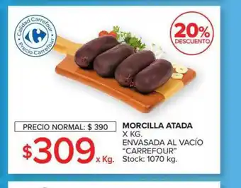 Carrefour Morcilla Atada Carrefour 20% Descuento oferta