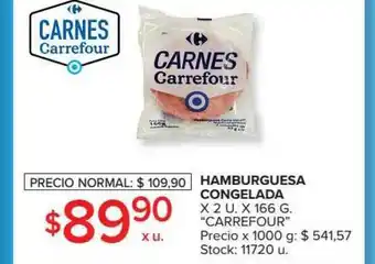 Carrefour Hamburguesa Congelada Carrefour oferta