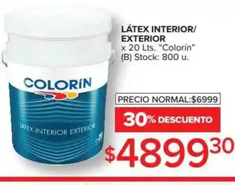 Carrefour Látex Interior Exterior 30% Descuento oferta