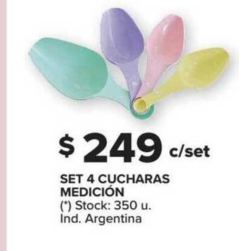 Carrefour Set 4 Cucharas Medición oferta
