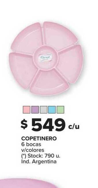 Carrefour Copetinero 6 Bocas V Colores oferta