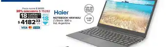 Carrefour Haier Notebook Hrx140u 20% Descuento oferta