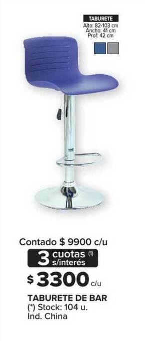 Carrefour Taburete De Bar oferta