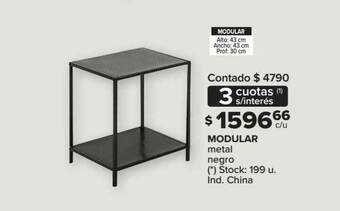 Carrefour Modular Metal Negro oferta