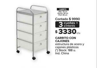 Carrefour Carrito Con Cajones oferta