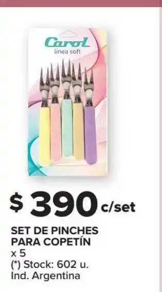 Carrefour Set De Pinches Para Copetín oferta