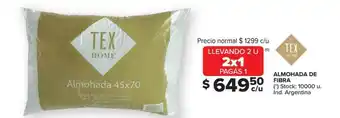 Carrefour Almohada De Fibra Tex Home oferta
