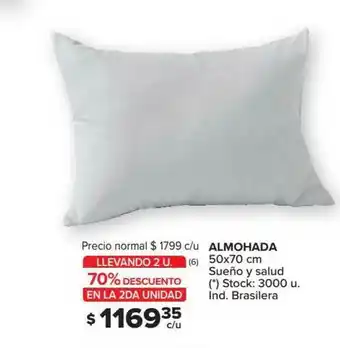 Carrefour Almohada Sueño Y Salud Llevando 2 U. oferta