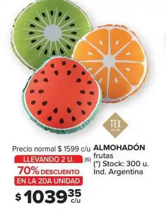 Carrefour Almohadón Frutas Tex Home oferta