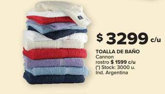 Carrefour Toalla De Baño Cannon Rostro oferta