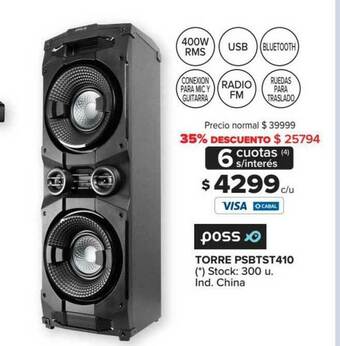 Carrefour Poss Torre Psbtst410 oferta