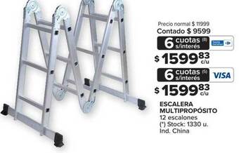 Carrefour Escalera Multipropósito 12 Escalones oferta