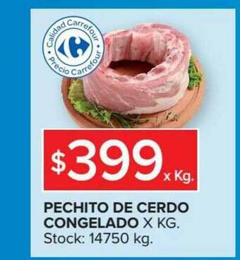Carrefour Market Pechito De Cerdo Congelado oferta