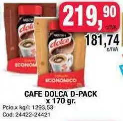 Maxiconsumo Dolca D-pack Cafe x 170gr oferta