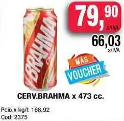 Maxiconsumo brahma Cerv. x 473cc oferta