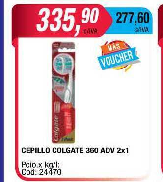 Maxiconsumo Cepillo Colgate 360 Adv 2x1 oferta