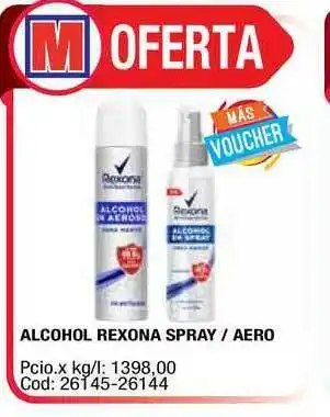 Maxiconsumo Alcohol Rexona Spray Aero oferta