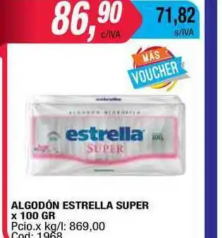 Maxiconsumo Estrella Super Algodón x 100gr oferta