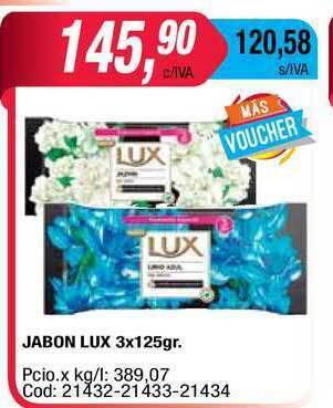 Maxiconsumo Lux Jabon 3x125gr oferta