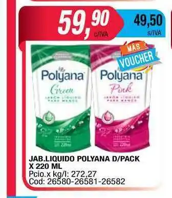 Maxiconsumo Polyana D Pack Jab.liquido x 220ml oferta