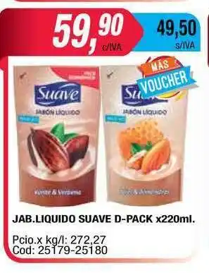 Maxiconsumo Suave D-pack Jab.liquido x 220ml oferta