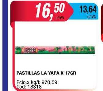 Maxiconsumo Pastillas La Yapa x 17gr oferta