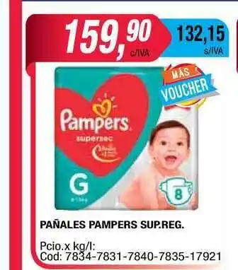 Maxiconsumo Pañales Pampers Sup.reg. oferta