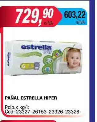 Maxiconsumo Estrella Hiper Pañal oferta