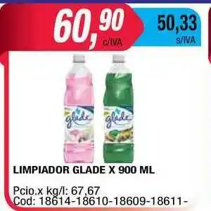 Maxiconsumo Glade Limpiador x 900ml oferta