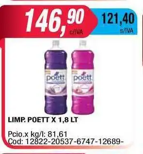 Maxiconsumo Poett Limp. x 1,8lt oferta