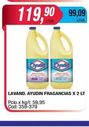 Maxiconsumo Ayudin Lavand. Fragancias x 2lt oferta