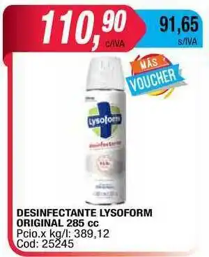 Maxiconsumo Lysoform Original Desinfectante x 285cc oferta