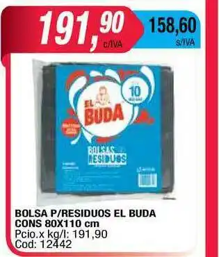 Maxiconsumo El Buda Cons Bolsa P Residuos 80x110cm oferta