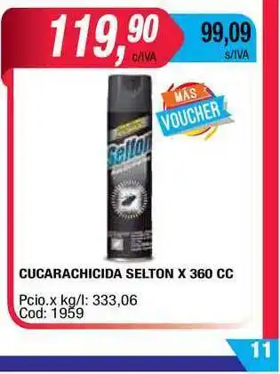 Maxiconsumo Selton Cucarachicida x 360cc oferta