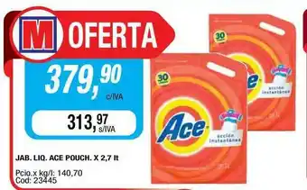 Maxiconsumo Ace Pouch Jab. Liq. x 2,7lt oferta