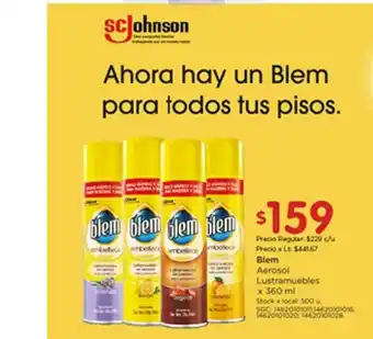 Blem Aerosol Lustramuebles x 360ml
