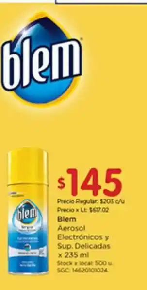 Disco Blem Aerosol Electrónicos Y Sup. Delicadas x 235ml oferta