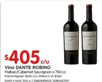 Disco Dante Robino Vino x 750cc oferta