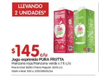 Disco Pura Frutta Jugo Exprimido x 1lt oferta
