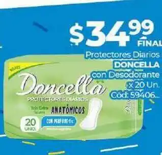 Diarco Doncella Protectores Diarios Con Desodorante x 20un oferta