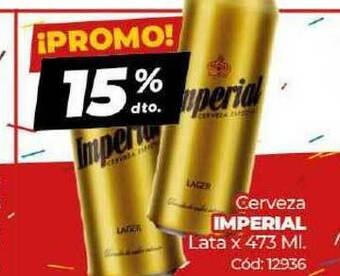 Diarco Imperial Cerveza Lata x 473ml oferta